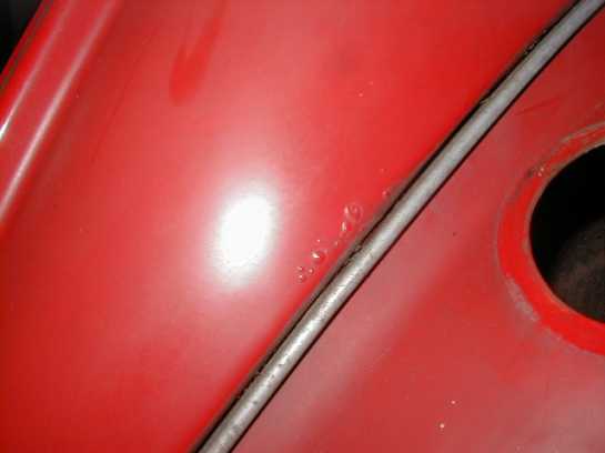 Picture 1 The first visible rust what worked its way through from inside