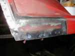 Rear end rocker panel